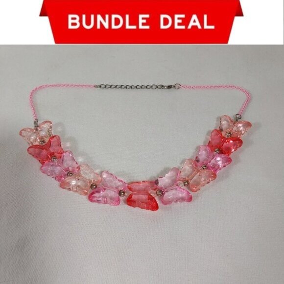 🌺 Bundle Only 🌺 Girls' Butterfly Short Necklace - Picture 1 of 1